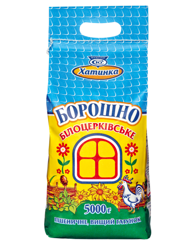 Борошно пшеничне Вищого гатунку ХАТИНКА 5000 г